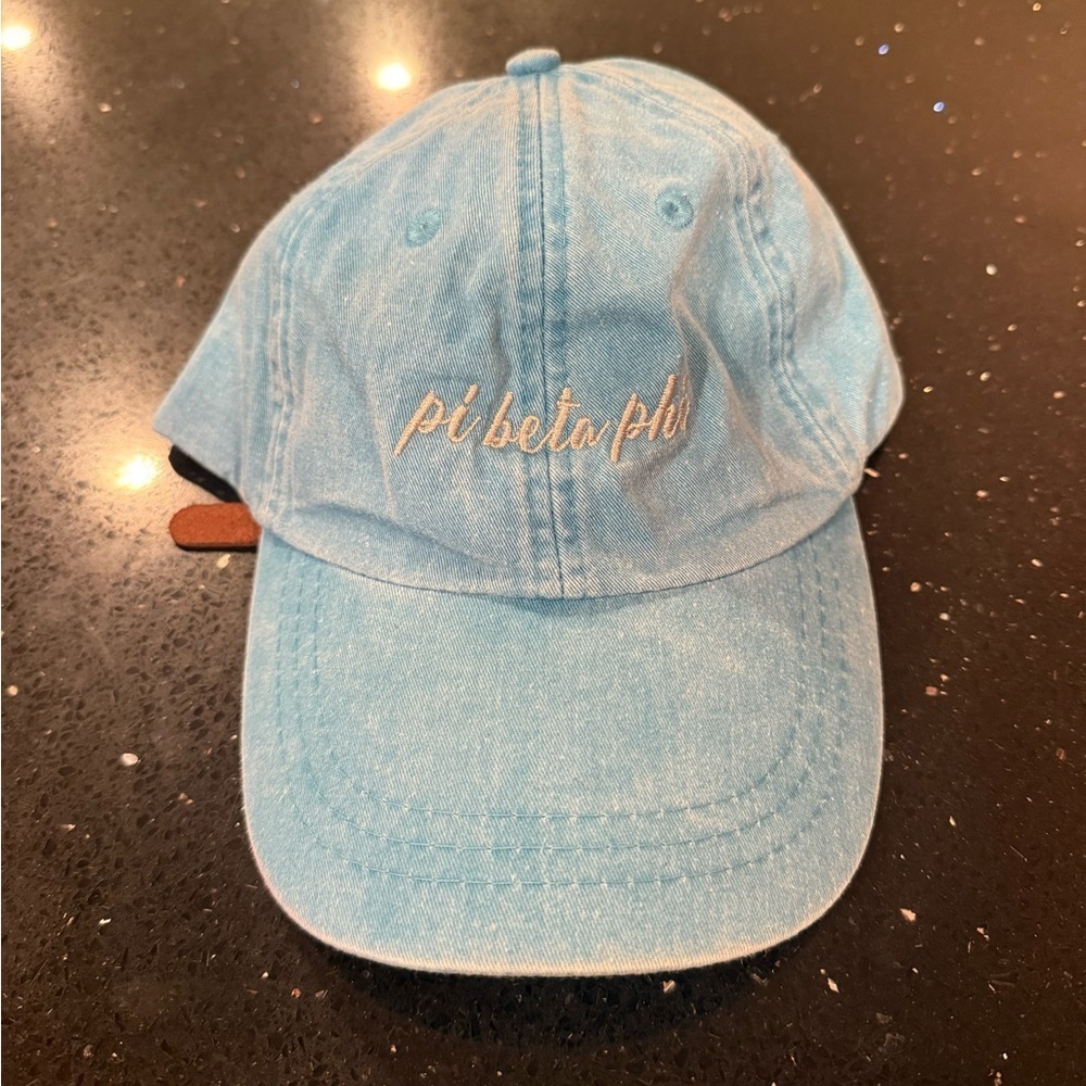 Pi Beta Phi Light Blue Embroidered Hat